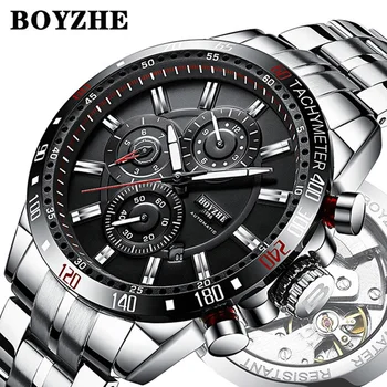 Boyzhe Marque De Luxe Tourbillon Lumineux Étanche Mécanique Hommes Montre bracelet Automatique Buy Montre Logo Personnalisé,Montre Squelette,Montre Boyzhe Marque De Luxe Tourbillon Lumineux Étanche Mécanique Hommes Montre bracelet Automatique Buy Montre Logo Personnalisé,Montre Squelette,Montre
