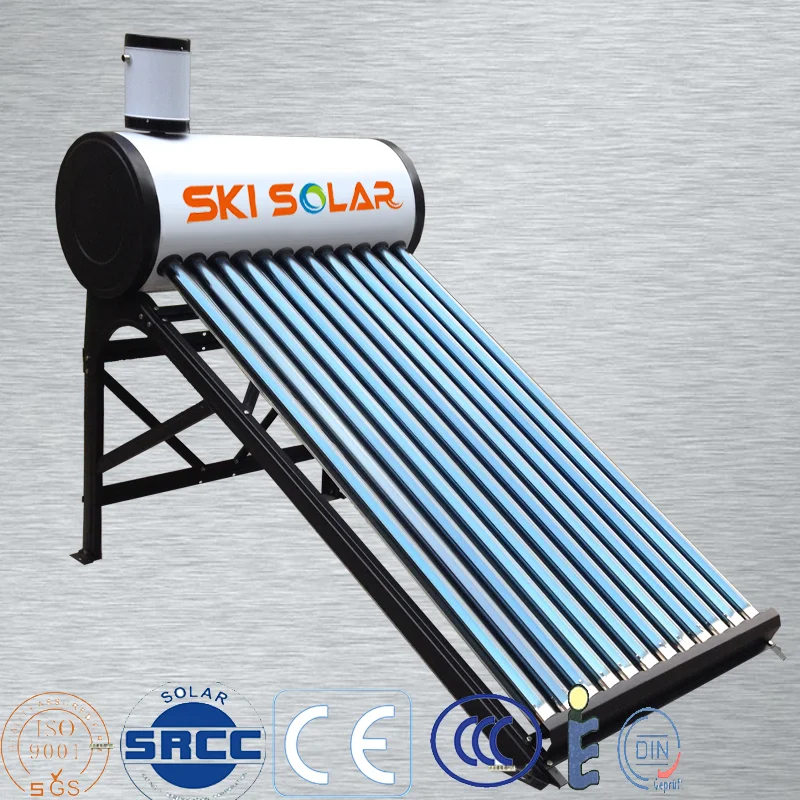 2015 best solar water heater for sale compact heater solar water & vacuum tube solar collector(colored steel outer tank)