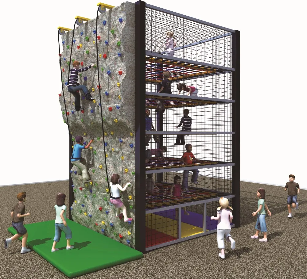 China High Quality Combined Function Climbing Wall With Safety Equipment Buy Children Climbing