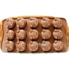 15 cavities pig's head shape chocolate cake forma de silicone fondant moldes for DIY ice cube tray reposteria baking supplies