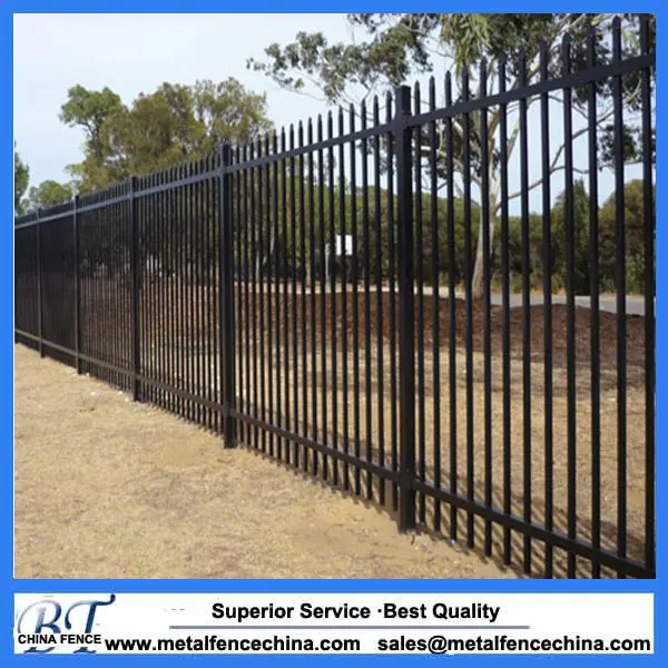 6ft Height Ornamental Powder Coated Cheap Used Wrought Iron Fence