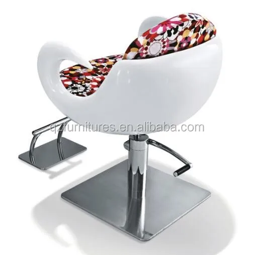 Lady Hair Salon Chair /fiberglass Material Salon Styling Chair Qz