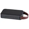 Portable wireless speaker with PU leather hand strap