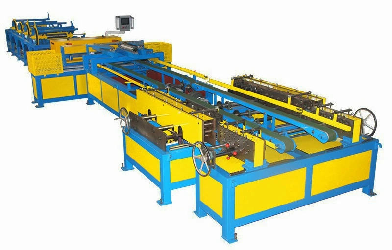 Square hvac duct making machine auto duct line 4 with CE Standards