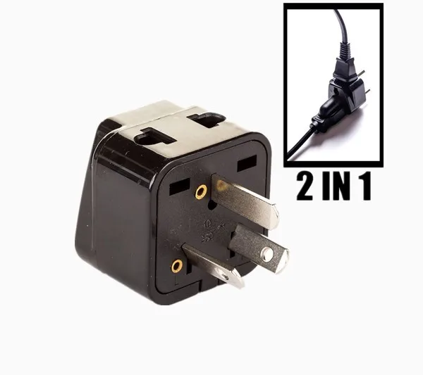 2 In 1 Power Plug Adapter Eu To Australia Travel Adapter To Aus 3 Pin