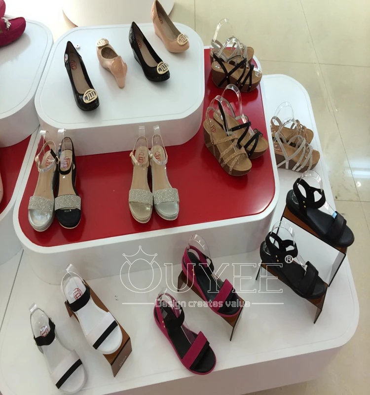 Fashion Style Display Table Wall Mounted Shoe Store Decoration Shoes