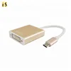 New Design Aluminum Shell USB Type C to DVI 24+5 Converter Cable