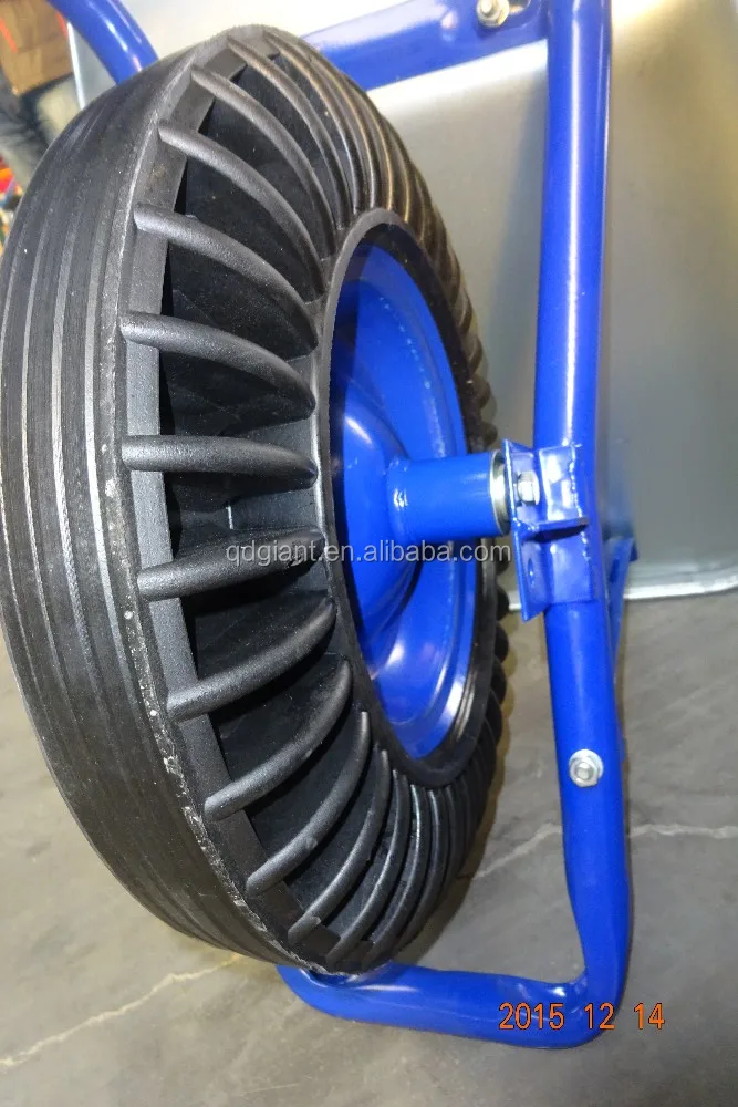High quality heavy duty 16inch solid wheel for wheelbarrow