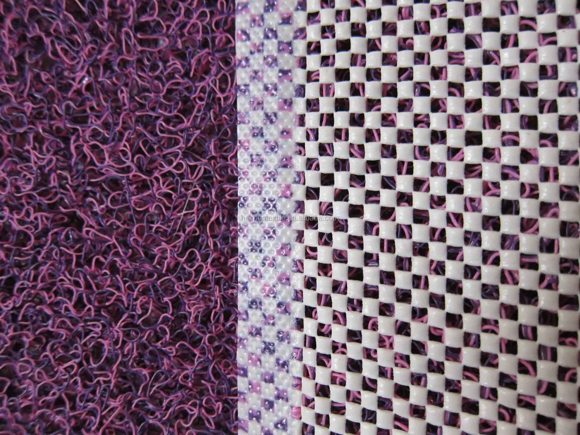 Pvc Anti Slip Mat With Grid Hollow Net Backing/grid Non Slip Pvc Foam