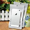 12*22cm White / Clear Self Seal Reclosable Zipper Plastic Retail Packaging Bag, Zip Lock Bag Retail Package With Hanging Hole