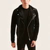 Wholesale fashion custom mens leather suede biker jacket