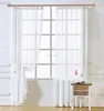100% Polyester Material and Stripe Style high quality sheer voile curtain