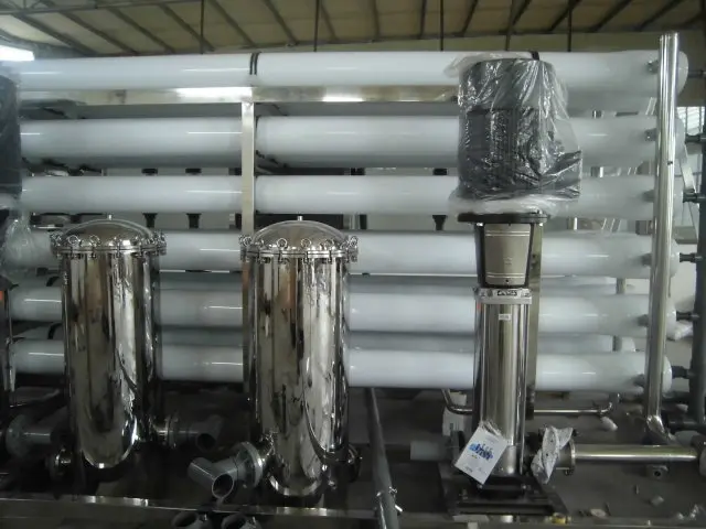 Reverse Osmosis machinery and industrial equipment for mineral water plant