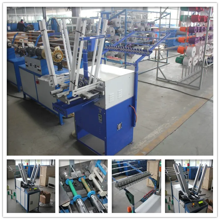 Two Machine Heads Automatic Bobbin Winding Machine For Rope Braiding