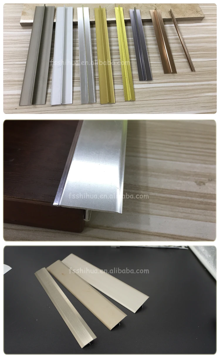 Decorative Aluminium Metal Tile Floor Transition Strip - Buy Floor ...