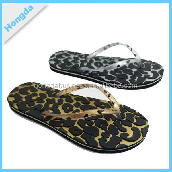 cheap wholesale bulk personalized leopard flip flops for women