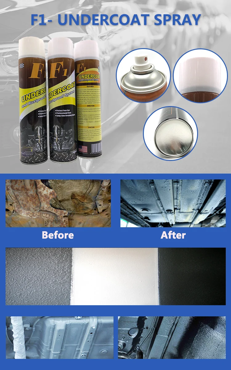 Car Protective Coating Rubberized Understand Undercoating Spray For Car