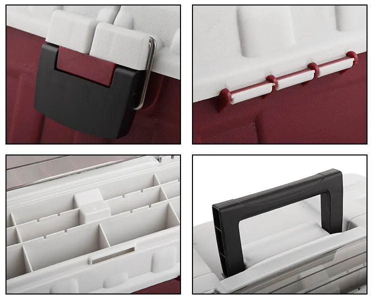 plastic fishing tackle box