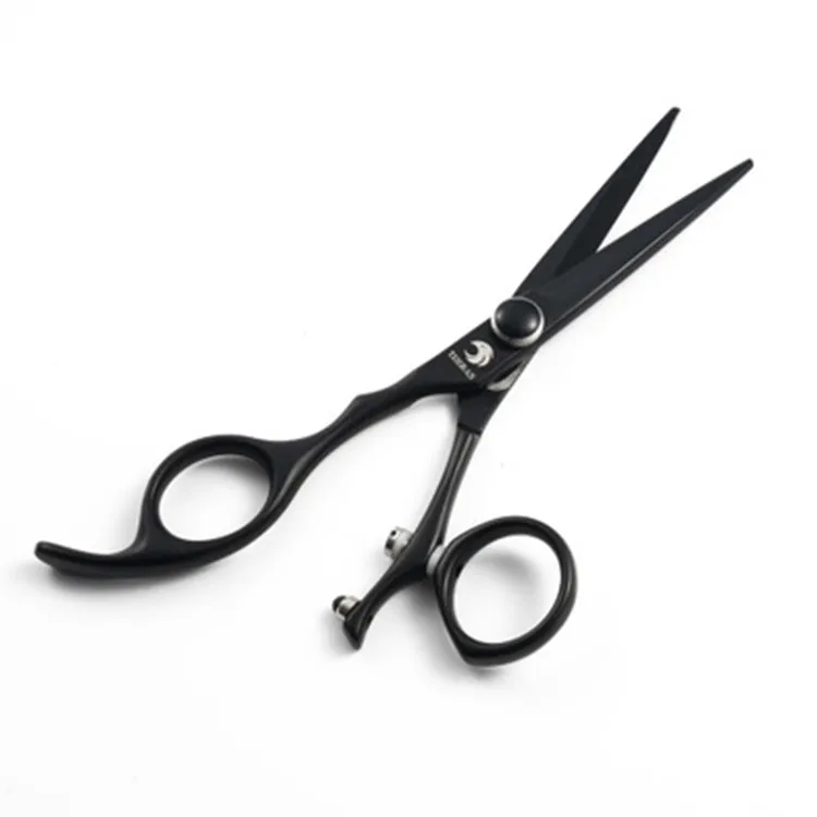 High Quality Full Black Japan 440c Steel Profissional Hairdressing