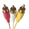 China factory supply Computer Audio Cable Male To Male 3.5mm To 2 rca 3 rca to ethernet video converter