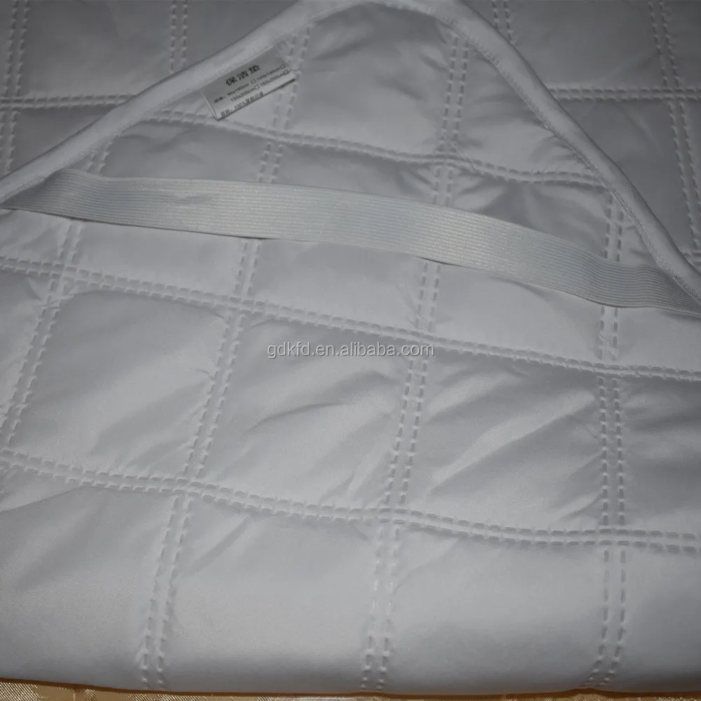 Washable Polyester Cotton Quilted Mattress Topper Hotel Mattress