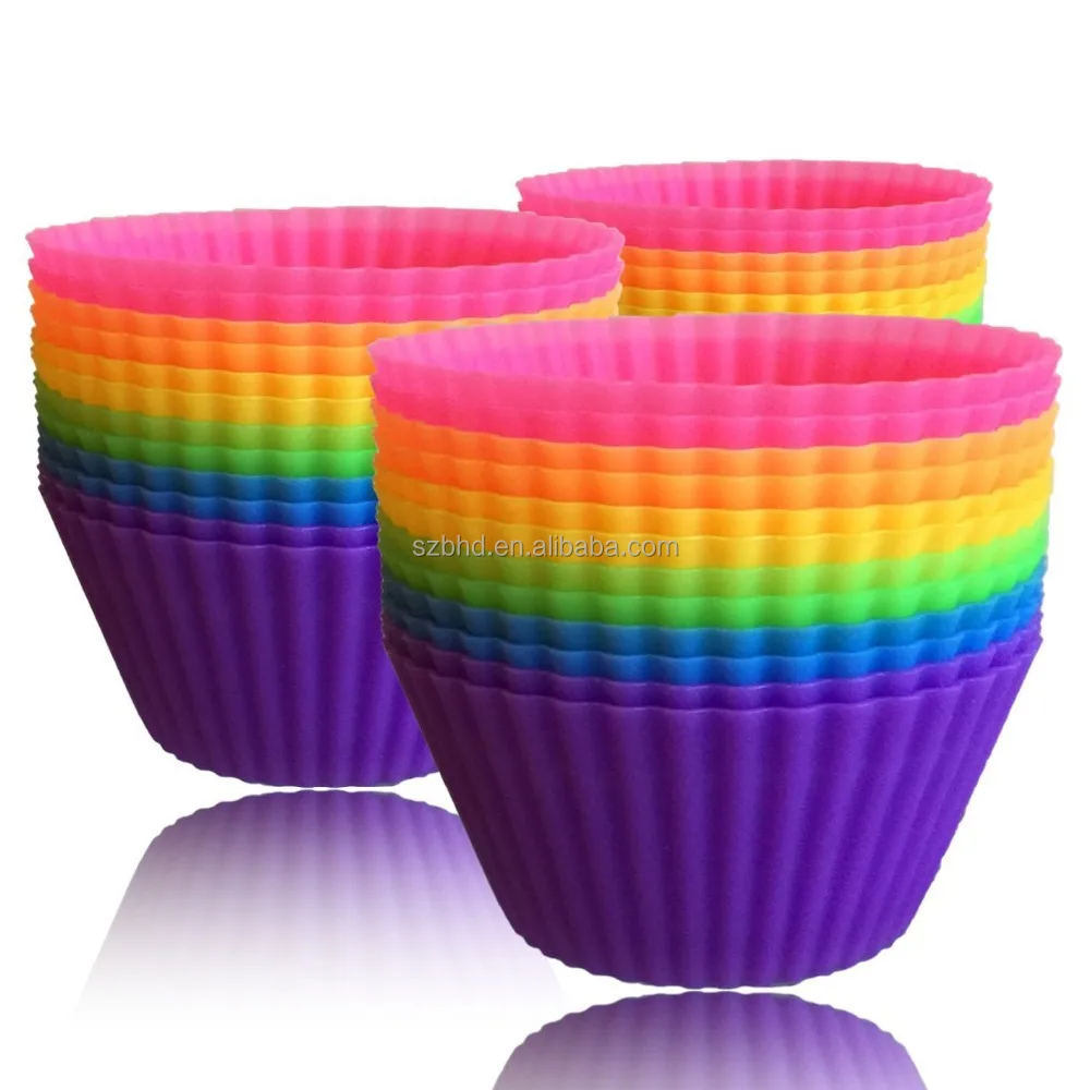 24pack Reusable Silicone Baking Cups Cupcake/muffin Cups / Cupcake