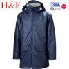 hot sales high quality pu rain jacket fashionable rain hood