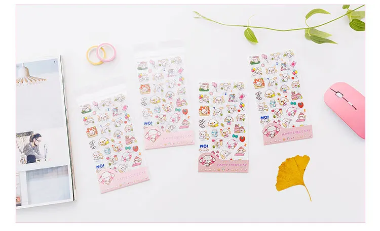 6PCS/set Kawaii Cute Drawing Market Planner Book Diary Decorate Stationery  Stickers PVC Transparent Scrapbooking - Price history & Review, AliExpress  Seller - XueSheng Official Store