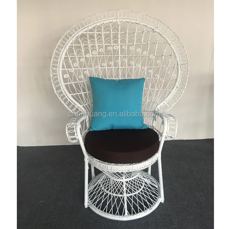ホワイトカラープリンセスピーコックチェアナチュラルカラー籐籐チェア - Buy 孔雀椅子、籐の椅子、孔雀籐の椅子 Product on