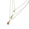 Summer Beach Jewelry Cheap Price Gold Chain Multilayers Seashell Necklace