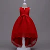 YY10078G Designer one piece kids clothes high quality lace embroidery summer frock new design girl party dress