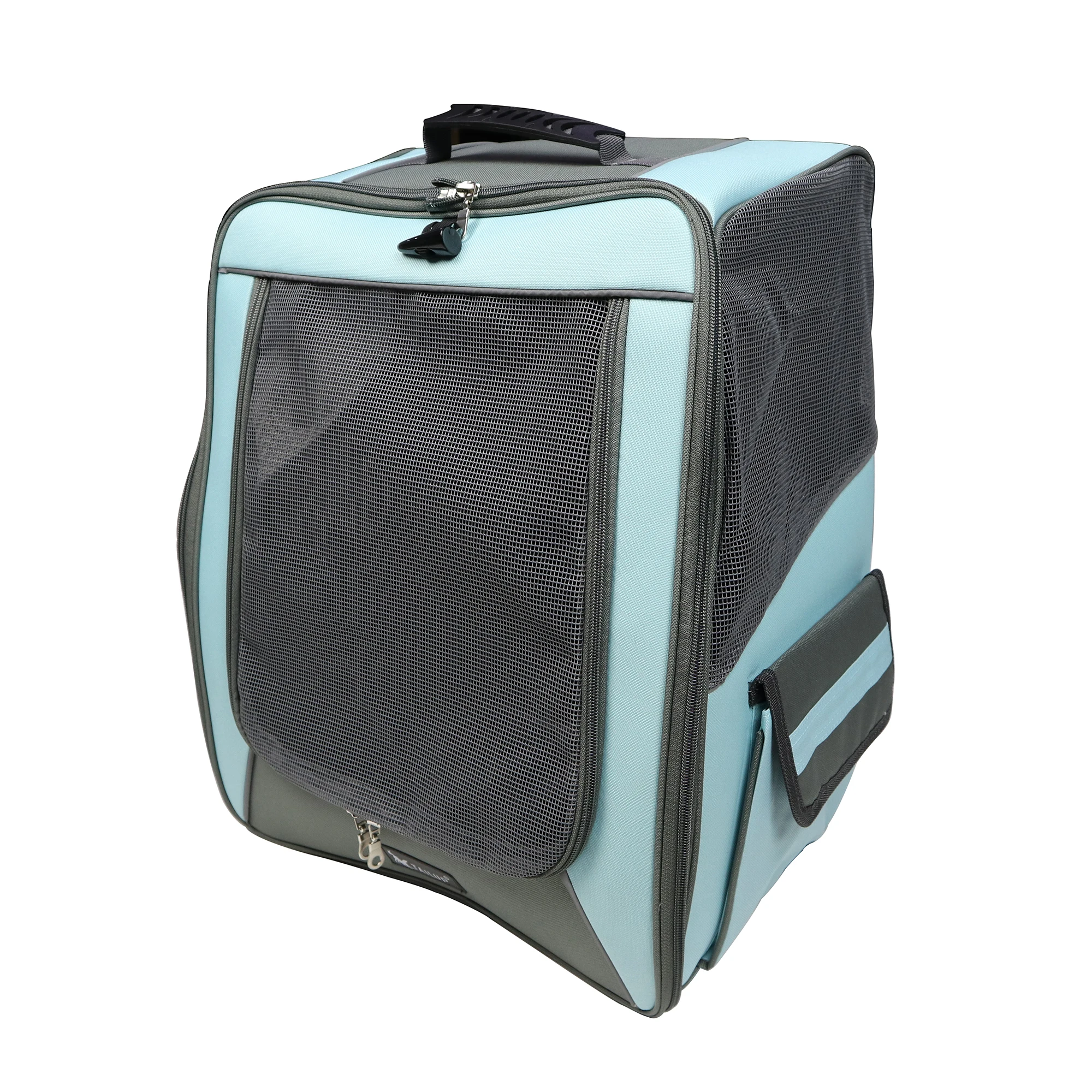 Pet Rolling Carrier Backpack Dog Wheel Around Cat Luggage Bag Pet Wheel Carrier Buy Frontpet