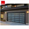 Aluminum alloy material custom design automatic glass garage door