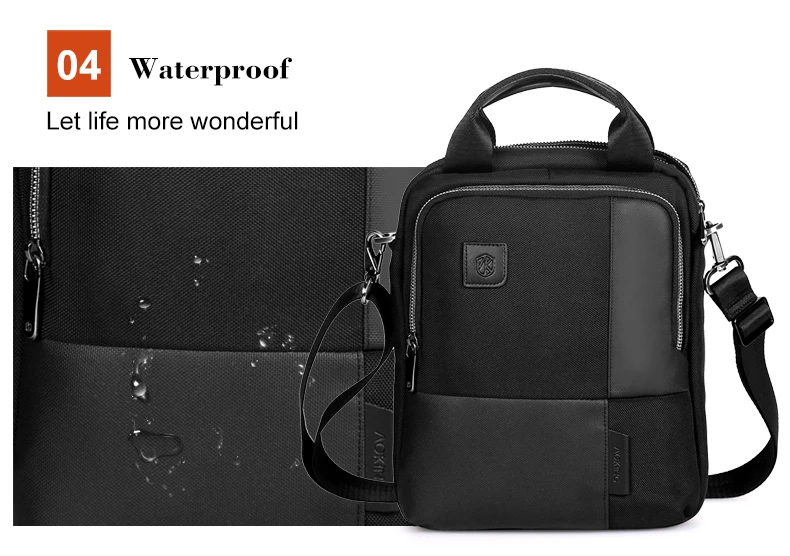Aoking sling bag backpack, rope sling bag, leather sling bag for men