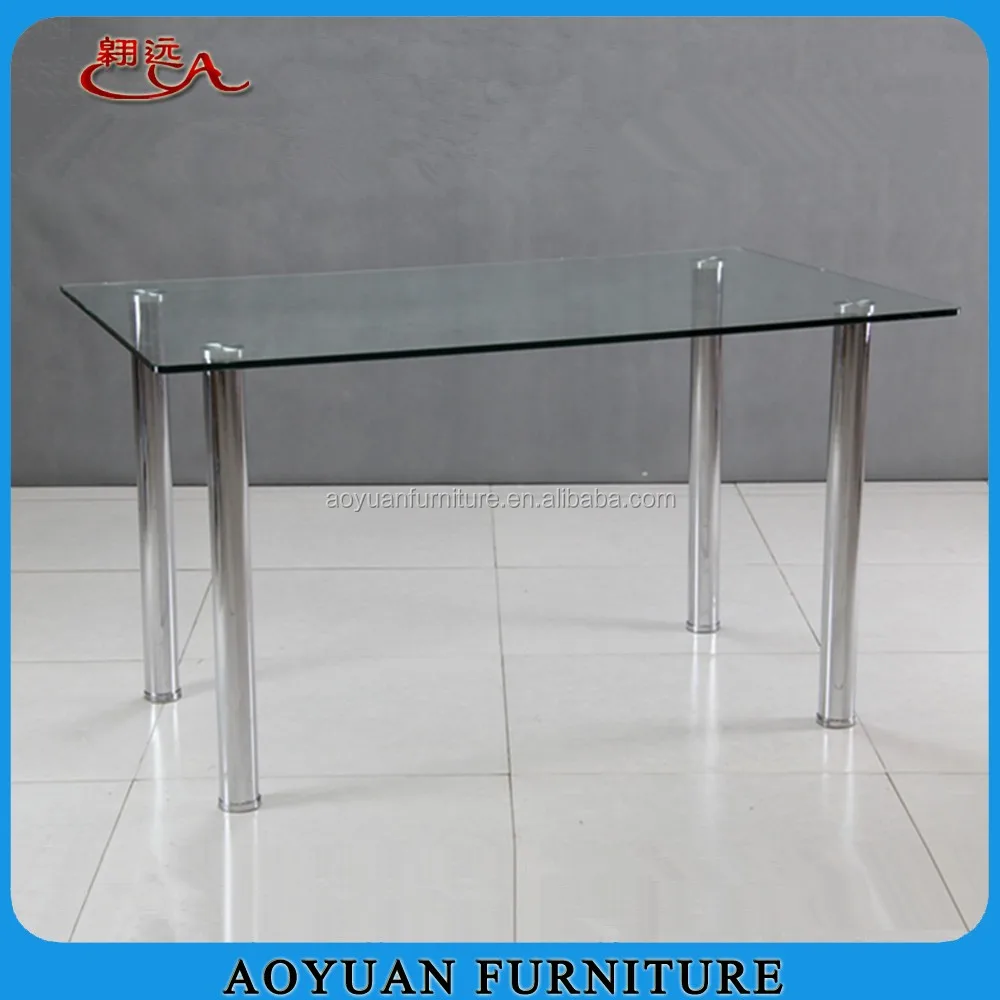 Wholsesale Tempered Glass Dining Table For Dining Room Home Furniture