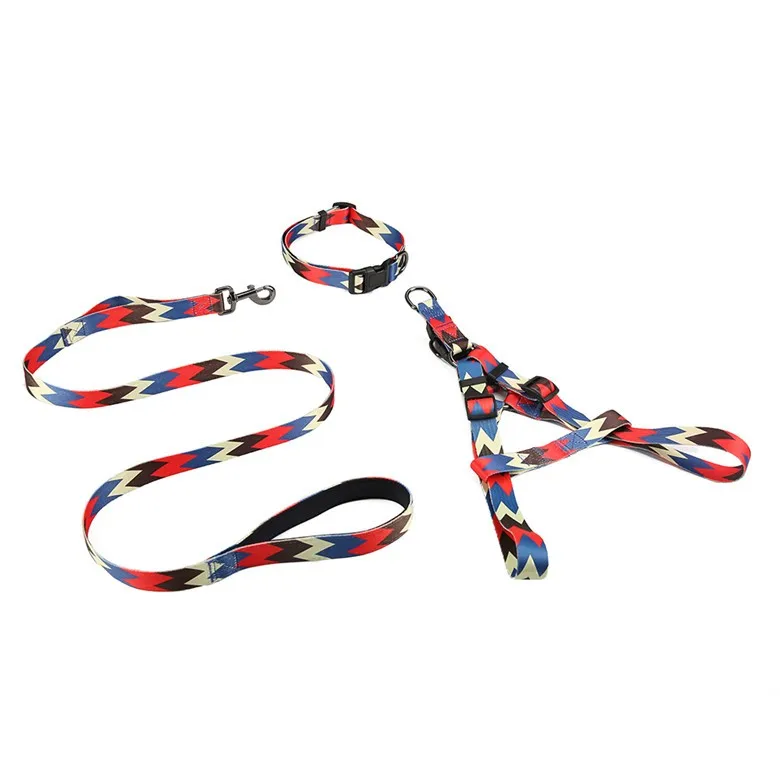 Adjustable Tough Dog Leashes Nylon Pet Leash Pet Collars Cheap Dog