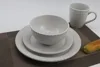 16pc stoneware color glaze/solid color dinnerset service for 4/ AB grade/2016 popular color/ Irregula edger