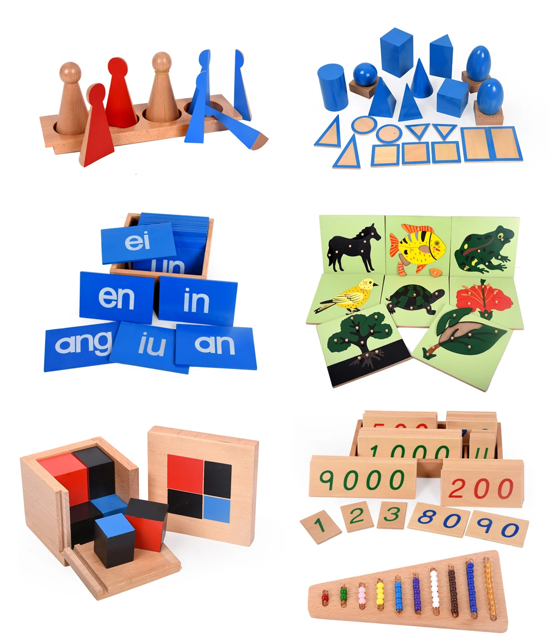Jq Item Montessori Education Toys Wooden Puzzle Material Montessori