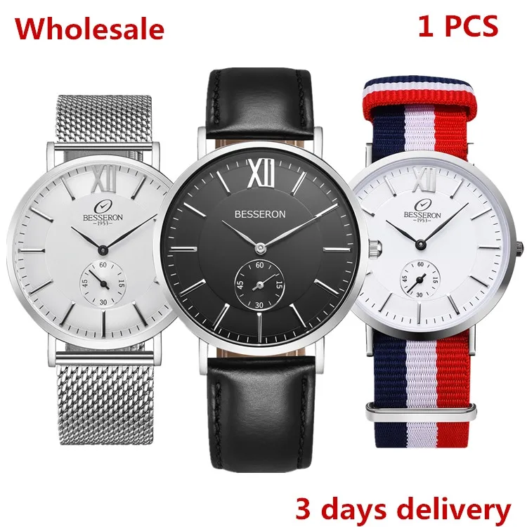 Bulk Watches Wholesale China Stainless Steel Wristwatch Besseron Geren