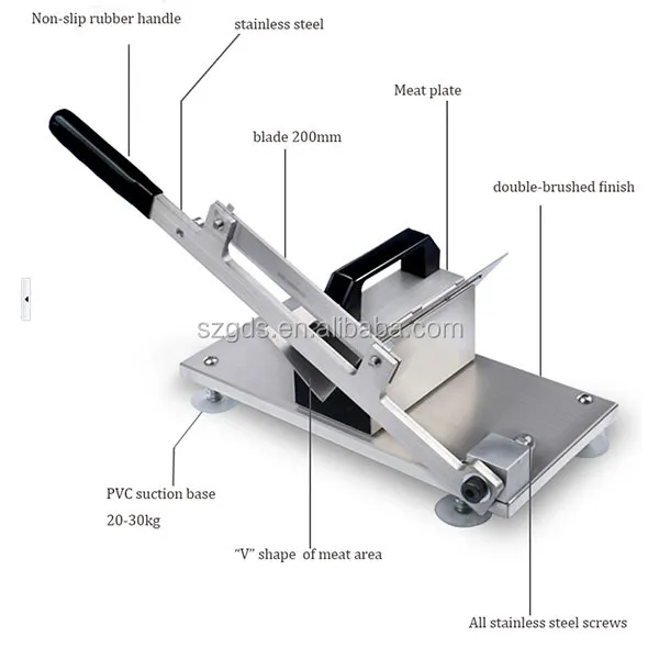 Cheap Meat Processing Machinery Manual Hand Meat Slicer Portable Meat