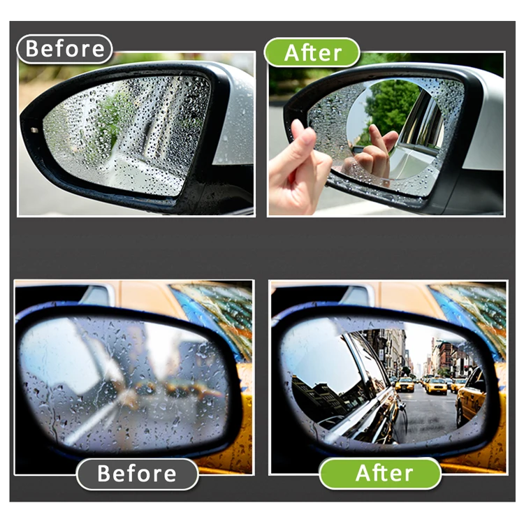 Car Mirror Window Protective Film Car Rear View Mirror Anti-Fog Membrane Waterproof Rainproof Exterior Accessories Car Stickers