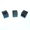 180 degree top entry rj45 8p8c pcb jack plastic connector