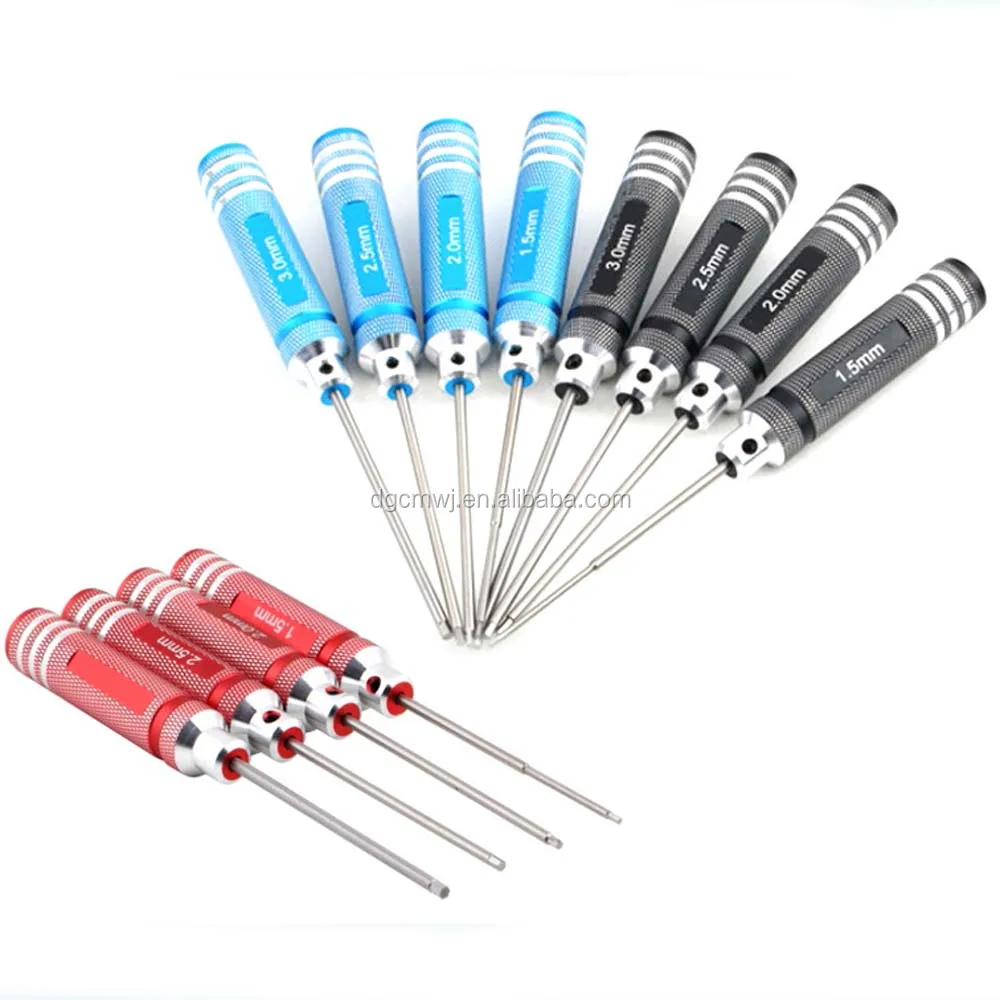 Newest Design Double Color Aluminum Handle Screwdriver For Rc