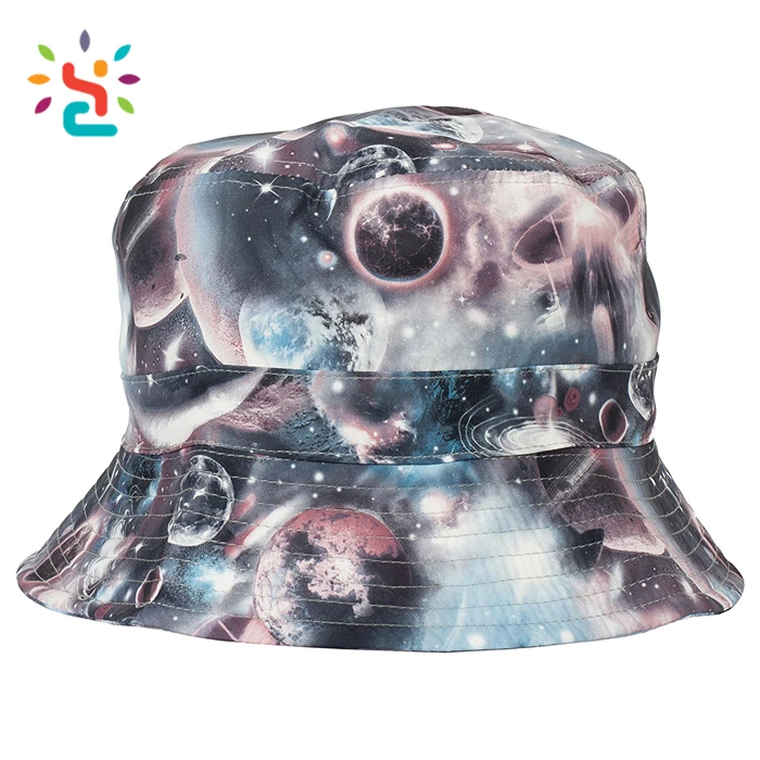 galaxy bucket hat with string