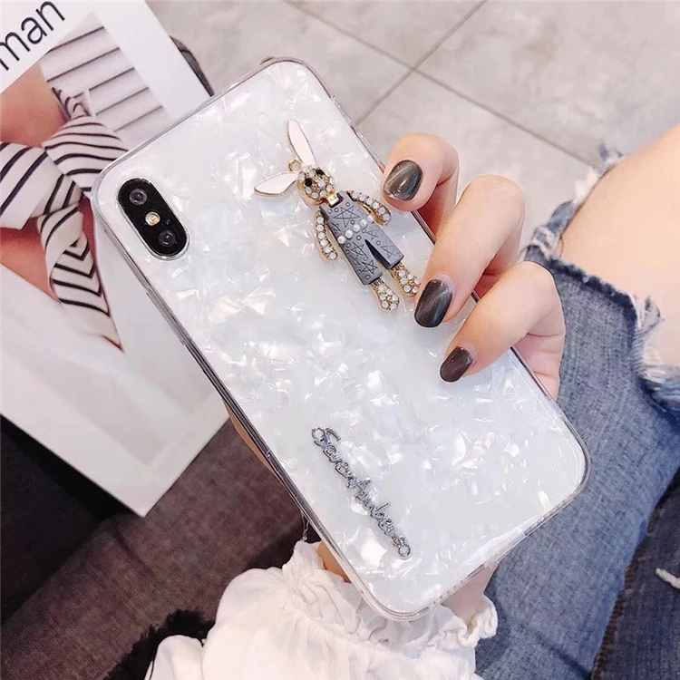 Shell pattern full soft PC protective mobile phone case for iPhone X
