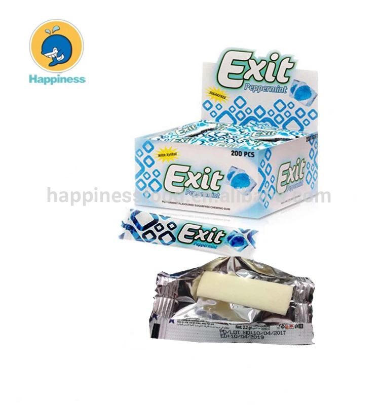 Exit Sugar Free Chewing Gum Peppermint Bubble Gum Buy Exit Gum Exit