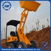 Mini skid steer loader used for large-scale construction machinery logistics support