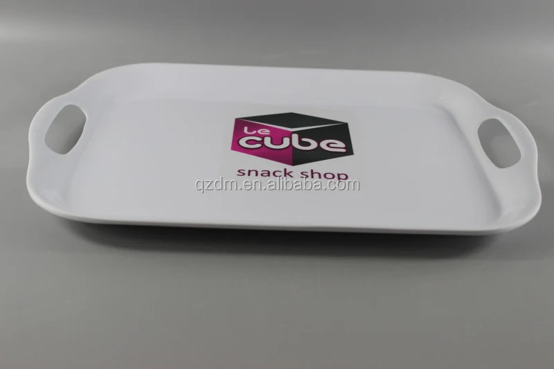14-16-18 inch Melamine tray Plastic tray with handle