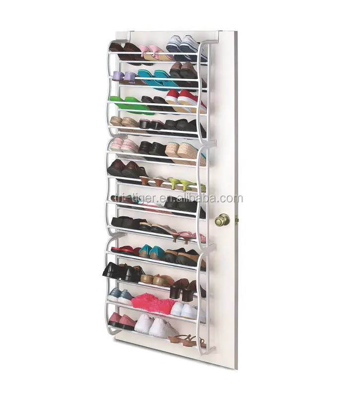 
36 pair wall mounted door shoe hanger 