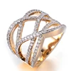 Maverick Wholesale Chic Fashion Jewelry Ring Silver Plated Inlay Zircon Ring For Female